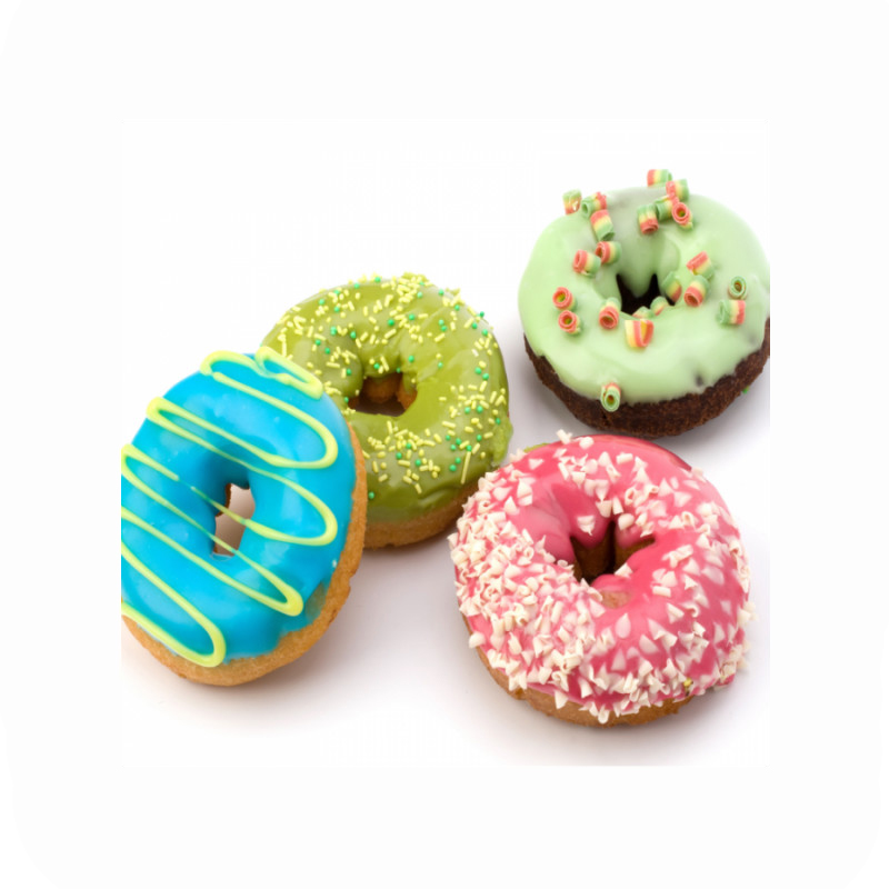 Πίνακας σε καμβά με φαγητά με donuts